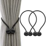 Embrasses de rideaux magnétiques pinces à rideaux supports de rideaux arrière en corde boucles attache ... Embrasses de rideaux magnétiques pinces à rideaux supports de rideaux arrière en corde boucles attache ...