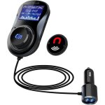 metteur fm bluetooth voiture avec chargeur usb qc3. 0 ? kit mains libres lecteur mp3 port microsd cran ...