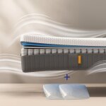 Emma pack matelas original ii plus 160x200 + 2 oreillers nuage elite 70x40 ressorts + mmoire de forme ...