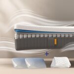 Emma pack matelas original ii plus 160x200 + oreiller nuage elite + couette ressorts + mmoire de forme ...