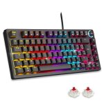 Empire gaming k248 clavier gaming filaire switches mcanique mx red (azerty) - 82 touches rgb - usb c ...