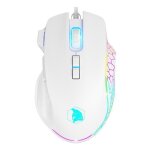 Empire gaming w905 souris gamer filaire - 12800 dpi 1000hz - rgb - ergonomique - logiciel inclus - blanc ...