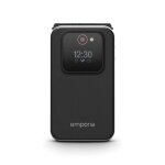 Emporia joy telefono cellulare per anziani clamshell 2. 8 nero resistente ip54