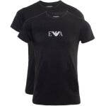 Emporio armani pack de 2 tshirt stretch noir homme