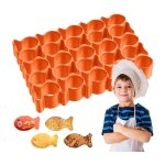 Emporte - pice en forme de poisson rouge pour crackers 25 cavits moule de cuisson pour petites friandises ... Emporte - pice en forme de poisson rouge pour crackers 25 cavits moule de cuisson pour petites friandises ...