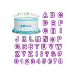 Emporte piece alphabet et chiffre 40 emporte piece lettre tampon patisserie lettre pate a sucre / lettre ...
