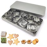 Emporte - pi�ces pour biscuits - suteo - lot de 30 - acier inoxydable - formes g�om�triques - passe au ...