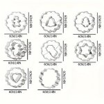 Emporte - pices nol - linzer - acier inoxydable - 8 pices - formes varies