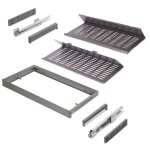 Emuca 7138852 kit de range chaussures extractible pour armoires quartz r�glable module 800mm acier aluminium ...