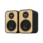 Enceintes bibliothque - house of marley - uplift - bluetooth 5. 3 - 2 x 8 watt - cologiques en bambou ...