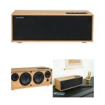 Enceinte bluetooth amplifie en bois vintage sono mobile 150w aux 6. 35mm entre tv usb aux - in