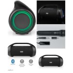 Enceinte bluetooth - nedis - boombox rgb - 120w - ipx5 - tws - micro sans fil