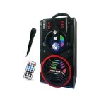 Enceinte bluetooth - bass polska - 90w - led - karaok - radio fm