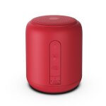 Enceinte bluetooth cylindrique sans fil mini enceinte portable cr�ative avec caisson de basses rouge. ...