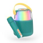 Enceinte bluetooth - lick - lumineuse avec micro - change voix - karaoke - bleu Enceinte bluetooth - lick - lumineuse avec micro - change voix - karaoke - bleu