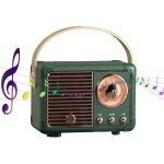 Enceinte bluetooth portable mini enceinte bluetooth vintage port cl usb / aux / tf carte decoration ...