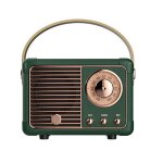 Enceinte bluetooth vintage vert - mini portable compatibilit� carte tf et son haute qualit�