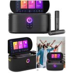Enceinte bluetooth - wifi - karaok 300w portable sur batterie - cran tactile 101 et 2 microphones sans ...