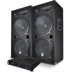 Enceintes fêtes foraines boomers 38cm - dj club lsc215 + amplificateur gemini 5000w + câblages Enceintes fêtes foraines boomers 38cm - dj club lsc215 + amplificateur gemini 5000w + câblages