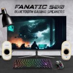 Enceinte gaming rgb - spirit of gamer - fanatic 500 artic - bluetooth 5. 1 - 12w crête - compacte Enceinte gaming rgb - spirit of gamer - fanatic 500 artic - bluetooth 5. 1 - 12w crête - compacte