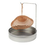 Encens citronnelle anti moustique en spirale avec son support inox et boîte métallique pour extérieur ... Encens citronnelle anti moustique en spirale avec son support inox et boîte métallique pour extérieur ...