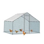 Enclos poulailler 6m en pente - 2x3x2m parc grillag extrieur pour poules lapins
