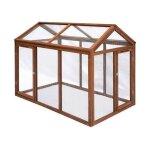 Enclos / extension pour poulailler 6 poules bois de sapin chabo