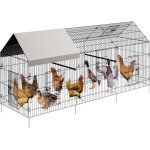 Enclos poulailler extrieur volire cage pour animaux avec serrure armature acier galvanis poulailler ...
