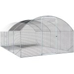 Enclos � poules d�me 15 m� parc grillag� cocorico - 5 x 3 m - acier galvanis�