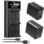 Enegon pack 2 batteries np - f970 8400mah + chargeur lcd pour sony np - f930 / f950 / f960 et cam�ras ...
