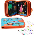 Enfant doodle planches livre effacable doodle avec 12 stylos colors rutilisable livre dessin effacable ...
