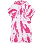 Enfants filles tie dye rose serviette eponge poncho plage baignade natation surf peignoir 100%coton peignoir ...