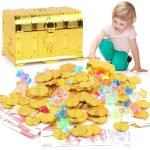 Enfant petit coffre au trsor coffre pirate en plastique bote de coffre au trsor de pirate coffre tresor ...