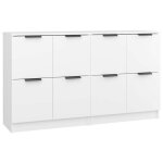 Enfilade / bahut / vitrine - rustique - buffets 2 pcs blanc 60 x 30 x 70 cm bois dingnierie @743637
