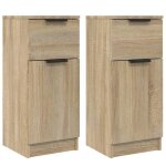 Enfilade / bahut / vitrine - rustique - buffets 2 pcs chêne sonoma 30 x 30 x 70 cm bois dingénierie @362224 ... Enfilade / bahut / vitrine - rustique - buffets 2 pcs chêne sonoma 30 x 30 x 70 cm bois dingénierie @362224 ...