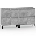 Enfilade / bahut / vitrine - rustique - buffets 2 pcs gris b�ton 60 x 35 x 70 cm bois ding�nierie @697045 ...