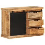 Enfilade / bahut / vitrine - rustique - buffet 80 x 30 x 55 cm bois de manguier brut massif @908044