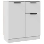 Enfilade / bahut / vitrine - rustique - buffet blanc 60 x 30 x 70 cm bois ding�nierie @737284