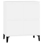 Enfilade / bahut / vitrine - rustique - buffet blanc 60 x 35 x 70 cm bois dingnierie @140308