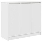 Enfilade / bahut / vitrine - rustique - buffet blanc 85 x 34 x 76 cm bois d?ing�nierie @280978