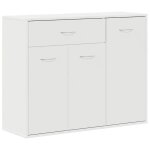 Enfilade / bahut / vitrine - rustique - buffet blanc 88 x 30 x 70 cm bois dingnierie @484175