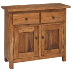 Enfilade / bahut / vitrine - rustique - buffet bois dacajou massif 75 x 30 x 65 cm @644656