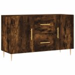 Enfilade / bahut / vitrine - rustique - buffet ch�ne fum� 100 x 36 x 60 cm bois ding�nierie @458378
