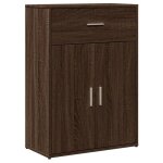 Enfilade / bahut / vitrine - rustique - buffet chne marron 60 x 30 x 84 cm bois dingnierie @856194