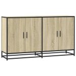 Enfilade / bahut / vitrine - rustique - buffet ch�ne sonoma 134 x 35 x 76 cm bois ding�nierie @277749 ...