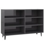 Enfilade / bahut / vitrine - rustique - buffet gris brillant 1035 x 35 x 70 cm bois dingnierie @364292 ...