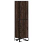 Enfilade / bahut / vitrine - rustique - buffet haut chne marron 355 x 35 x 139 cm bois dingnierie mtal ...