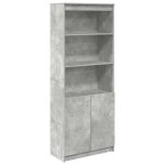 Enfilade / bahut / vitrine - rustique - buffet haut gris bton 70 x 35 x 180 cm bois dingnierie @429341 ...