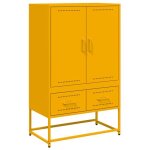 Enfilade / bahut / vitrine - rustique - buffet haut jaune moutarde 68 x 39 x 1115 cm acier @793000 Enfilade / bahut / vitrine - rustique - buffet haut jaune moutarde 68 x 39 x 1115 cm acier @793000