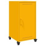Enfilade / bahut / vitrine - rustique - buffet jaune moutarde 36 x 39 x 72 cm acier @135481